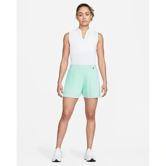 NIKE Women's Dri-FIT Ace Pleated Golf Shorts NWT Mint Foam Tennis Green Skort - Picture 5 of 15